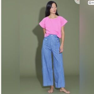 Ilana Kohn Mia Pants in Chambray Women Size 4